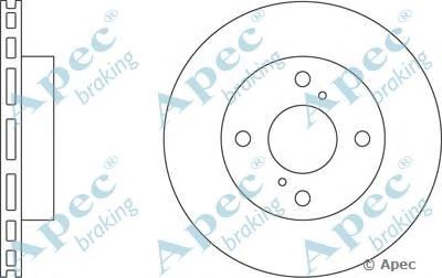 APEC BRAKING dsk2801 -  Тормозной диск